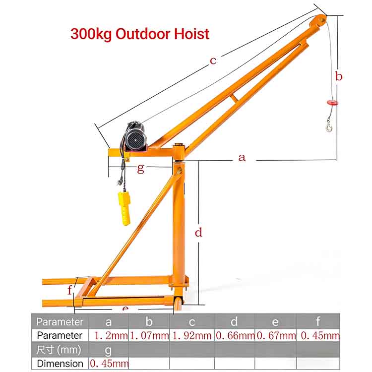 300 kg Building Crane