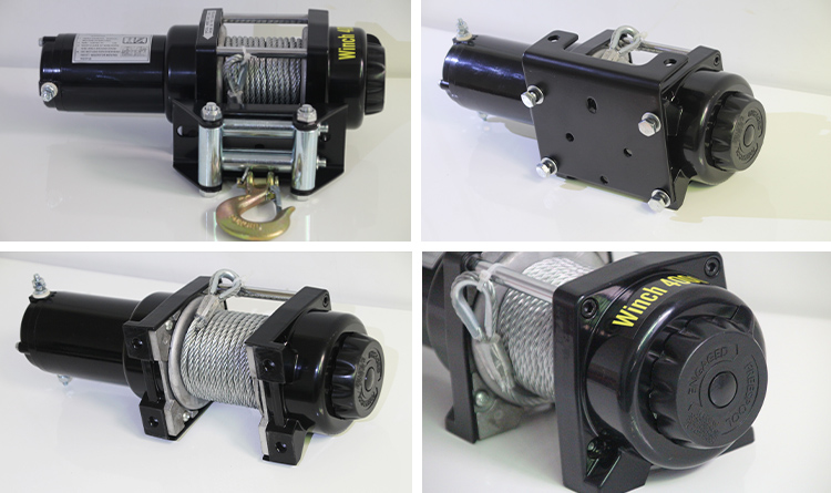 4000 lb vehicle electric winch
